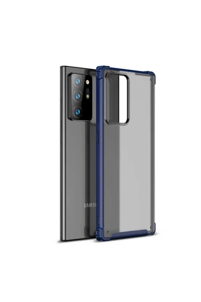 CEPCASE    Samsung Galaxy Note 20 Ultra Kılıf Matte Buzlu Arka Yüzey Darbe Emici Köşe Kamera Çıkıntı Airbag - Resim 2