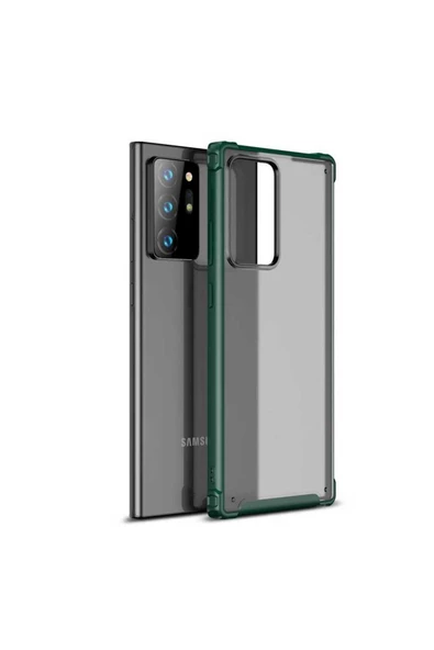 CEPCASE    Samsung Galaxy Note 20 Ultra Kılıf Matte Buzlu Arka Yüzey Darbe Emici Köşe Kamera Çıkıntı Airbag