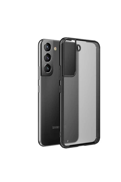 CEPCASE    Samsung Galaxy S22 Plus Kılıf Matte Buzlu Arka Yüzey Darbe Emici Köşe Kamera Çıkıntılı Airbag Kapak - Resim 2