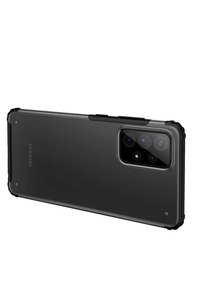 CEPCASE    Samsung Galaxy A72 Kılıf Matte Buzlu Arka Yüzey Darbe Emici Köşe Kamera Çıkıntılı Airbag Kapak - Resim 4