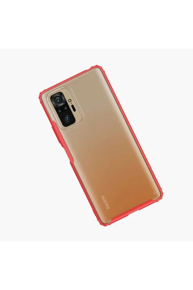 CEPCASE    Xiaomi Redmi Note 10 Pro Kılıf Matte Buzlu Arka Yüzey Darbe Emici Köşe Kamera Çıkıntı Airbag Kapak - Resim 5