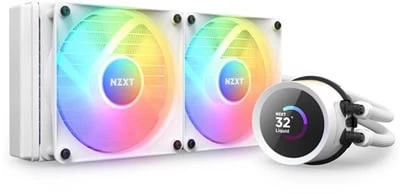 NZXT Kraken 240 Beyaz RGB AIO LCD Display 240mm Sivi Sogutucu