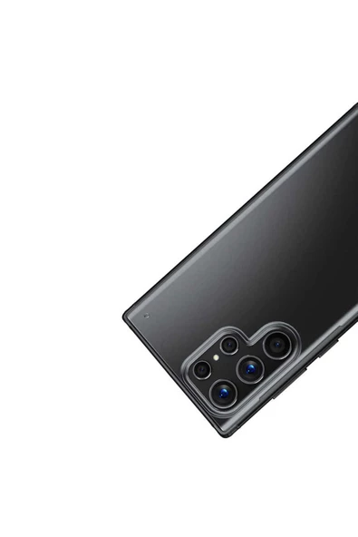 CEPCASE    Samsung Galaxy S22 Ultra Kılıf Matte Buzlu Arka Yüzey Darbe Emici Köşe Kamera Çıkıntı Airbag Kapak - Resim 3