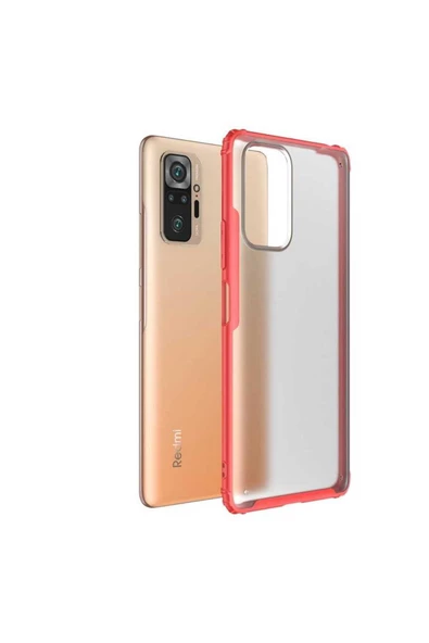 CEPCASE    Xiaomi Redmi Note 10 Pro Kılıf Matte Buzlu Arka Yüzey Darbe Emici Köşe Kamera Çıkıntı Airbag Kapak