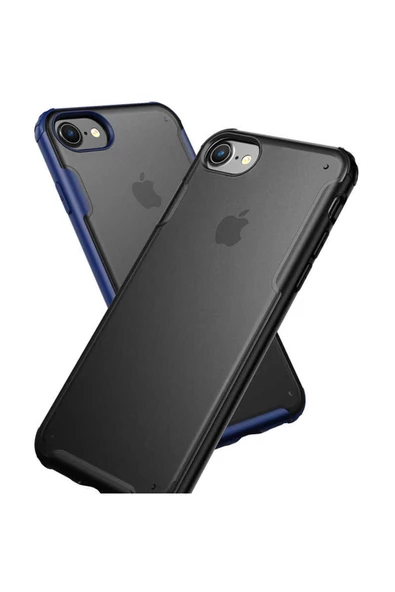 CEPCASE    Iphone 7 Kılıf Matte Buzlu Arka Yüzey Darbe Emici Köşe Kamera Çıkıntılı Airbag Kapak - Resim 3