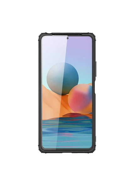 CEPCASE    Xiaomi Redmi Note 10 Pro Kılıf Matte Buzlu Arka Yüzey Darbe Emici Köşe Kamera Çıkıntı Airbag Kapak - Resim 6