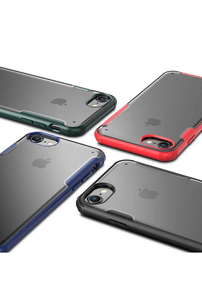 CEPCASE    Iphone 7 Kılıf Matte Buzlu Arka Yüzey Darbe Emici Köşe Kamera Çıkıntılı Airbag Kapak - Resim 4