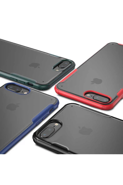 CEPCASE    Iphone 7 Plus Kılıf Matte Buzlu Arka Yüzey Darbe Emici Köşe Kamera Çıkıntılı Airbag Kapak - Resim 4