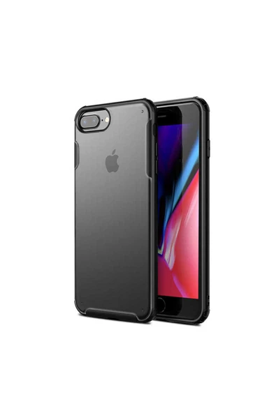 CEPCASE    Iphone 8 Plus Kılıf Matte Buzlu Arka Yüzey Darbe Emici Köşe Kamera Çıkıntılı Airbag Kapak