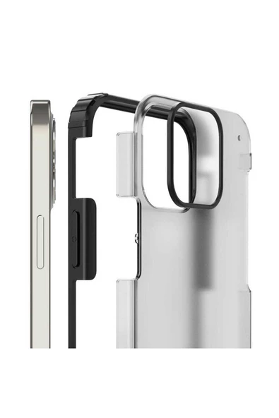 CEPCASE    Iphone 12 Pro Max Kılıf Matte Buzlu Arka Yüzey Darbe Emici Köşe Kamera Çıkıntı Airbag Kapak - Resim 6