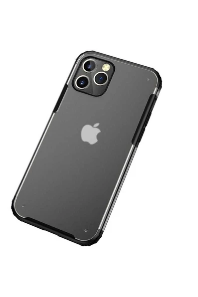 CEPCASE    Iphone 12 Pro Max Kılıf Matte Buzlu Arka Yüzey Darbe Emici Köşe Kamera Çıkıntı Airbag Kapak - Resim 5