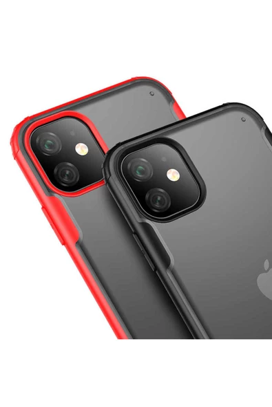CEPCASE    Iphone 11 Kılıf Matte Buzlu Arka Yüzey Darbe Emici Köşe Kamera Çıkıntılı Airbag Kapak - Resim 5