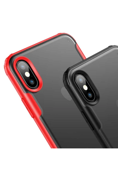 CEPCASE    Iphone X Kılıf Matte Buzlu Arka Yüzey Darbe Emici Köşe Kamera Çıkıntılı Airbag Kapak - Resim 5