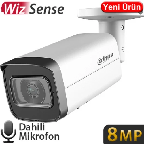 DAHUA IPC-HFW2841T-AS-0360B, 8Mpix, 3,6mm Lens, H265+, 80Mt Gece Görüşü, Dahili Mikrofon, Starlight, IP67, PoE Bullet IP Kamera - Resim 3