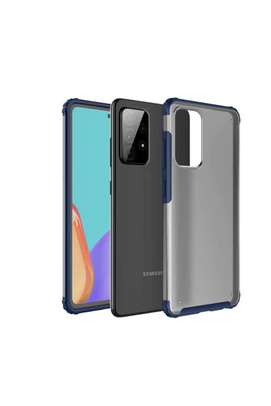CEPCASE    Samsung Galaxy A52 Kılıf Matte Buzlu Arka Yüzey Darbe Emici Köşe Kamera Çıkıntılı Airbag Kapak