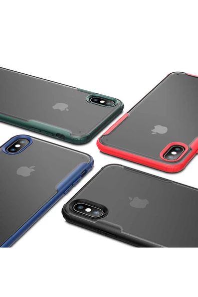 CEPCASE    Iphone X Kılıf Matte Buzlu Arka Yüzey Darbe Emici Köşe Kamera Çıkıntılı Airbag Kapak - Resim 4