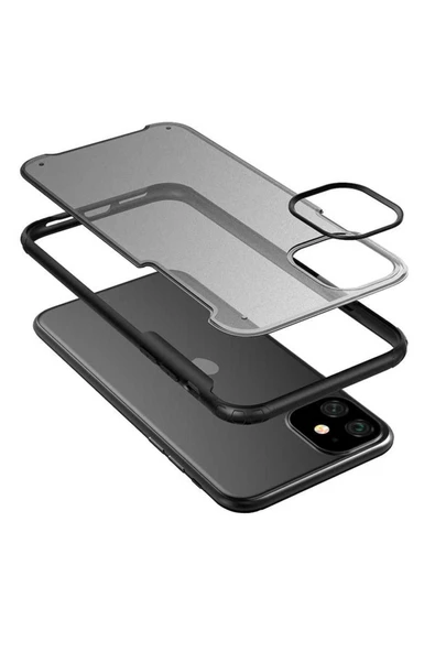 CEPCASE    Iphone 11 Kılıf Matte Buzlu Arka Yüzey Darbe Emici Köşe Kamera Çıkıntılı Airbag Kapak - Resim 6