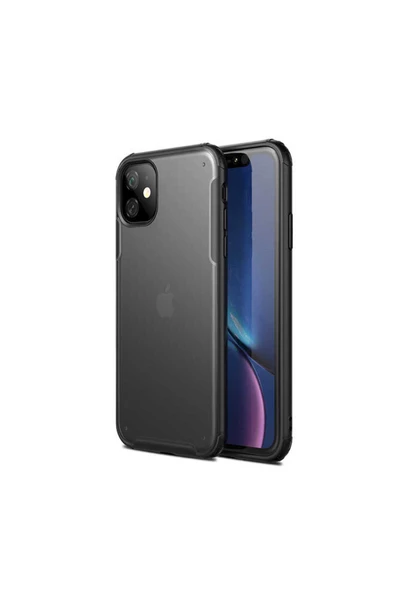 CEPCASE    Iphone 11 Kılıf Matte Buzlu Arka Yüzey Darbe Emici Köşe Kamera Çıkıntılı Airbag Kapak
