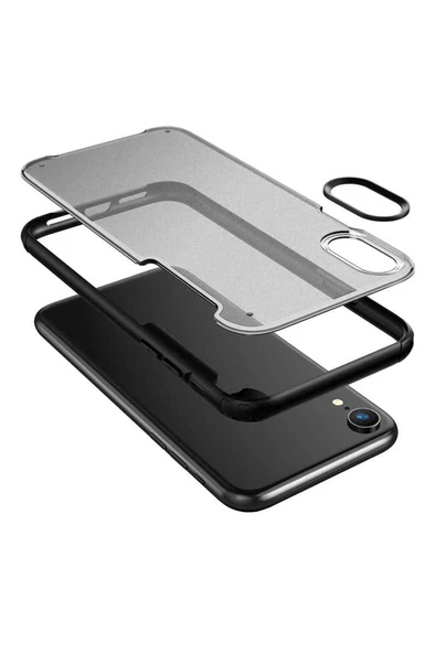 CEPCASE    Iphone Xr 6.1 Kılıf Matte Buzlu Arka Yüzey Darbe Emici Köşe Kamera Çıkıntılı Airbag Kapak - 6