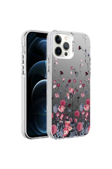 CEPCASE    Iphone 12 Pro Max Kılıf Desenli Hd Baskılı Airbag Koruyuculu Yüksek Koruma X-live Kapak ürün görseli