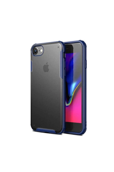 CEPCASE    Iphone 7 Kılıf Matte Buzlu Arka Yüzey Darbe Emici Köşe Kamera Çıkıntılı Airbag Kapak