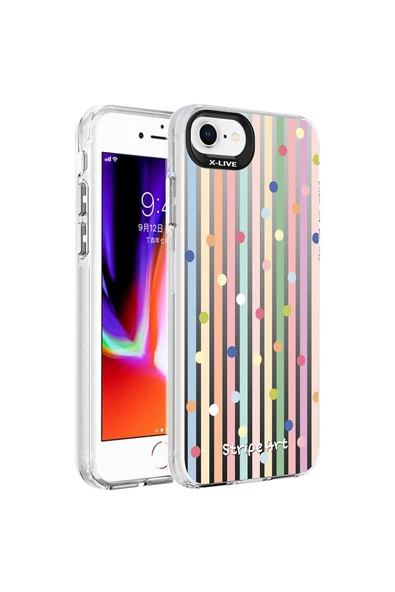 CEPCASE    Iphone 7 Kılıf Desenli Hd Baskılı Airbag Koruyuculu Yüksek Koruma X-live Kapak