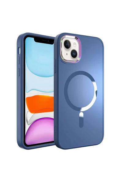 CEPCASE    Iphone 14 Kılıf Magsafe Wireless Şarj Özellikli Full Colors Kamera Koruma Matte Yüzey