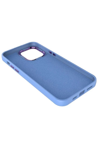 CEPCASE    Iphone 13 Kılıf Metal Kamera Çerçeve Metal Buton Kalıp Silikon Kapak - Resim 6