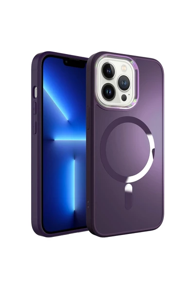 CEPCASE    Iphone 13 Pro Kılıf Magsafe Wireless Şarj Özellikli Full Colors Kamera Koruma Matte Yüzey ürün görseli