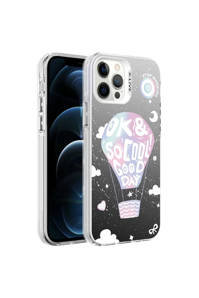 CEPCASE    Iphone 12 Pro Max Kılıf Desenli Hd Baskılı Airbag Koruyuculu Yüksek Koruma X-live Kapak - Resim 2