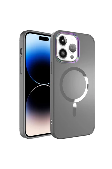 CEPCASE    Iphone 14 Pro Max Kılıf Magsafe Wireless Şarj Özellikli Full Colors Kamera Koruma Matte Yüzey ürün görseli 1