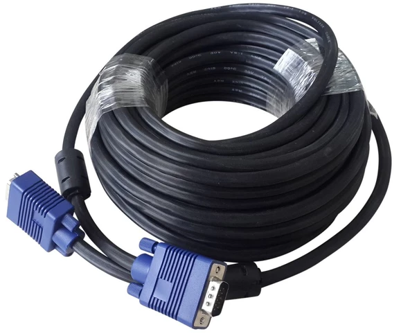 QPORT Q-VGA30 15 PIN FITRELI 30 METRE ERKEK ERKEK VGA MONITÖR KABLO Q-VGA30