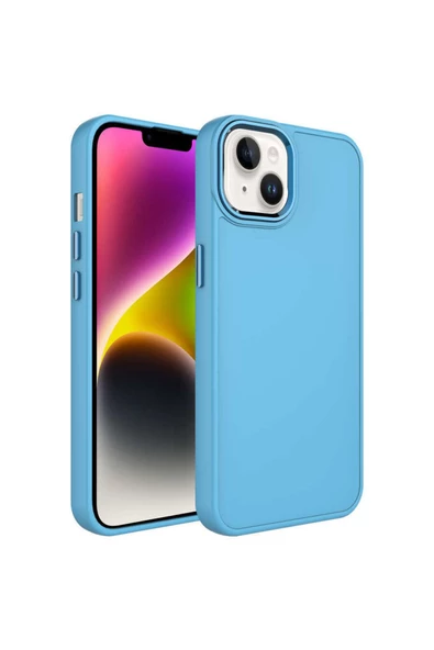 CEPCASE    Iphone 13 Kılıf Metal Kamera Çerçeve Metal Buton Kalıp Silikon Kapak - Resim 2