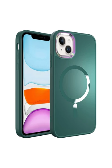 CEPCASE    Iphone 14 Kılıf Magsafe Wireless Şarj Özellikli Full Colors Kamera Koruma Matte Yüzey ürün görseli
