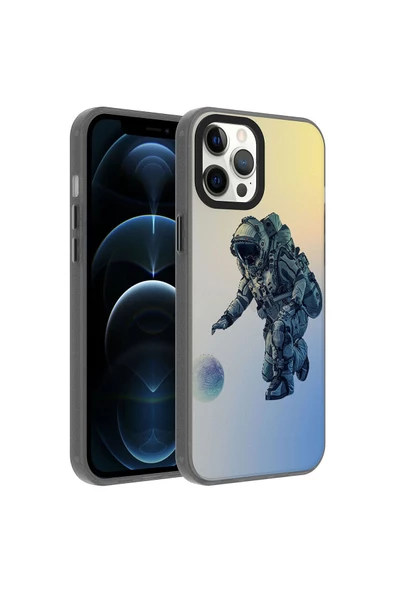 CEPCASE    Iphone 12 Pro Max Kılıf Baskılı Kamera Çıkıntılı Tam Saran Kalıp Sert Sağlam Kapak - Resim 2