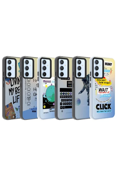 CEPCASE    Samsung Galaxy A14  Uyumlu Kılıf Baskılı Kamera Çıkıntılı Tam Saran Kalıp Sert Sağlam Kapak - Resim 3