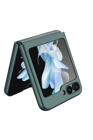CEPCASE    Samsung Galaxy Z Flip 5 Kılıf Matte Yüzey Kamera Korumalı Slim Hard Tam Kalıp Kapak - Resim 6