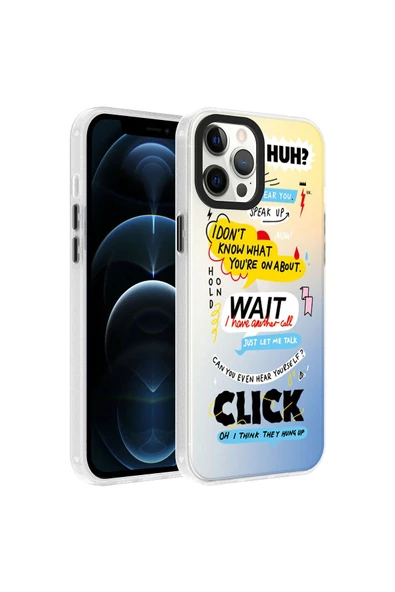 CEPCASE    Iphone 12 Pro Max Kılıf Baskılı Kamera Çıkıntılı Tam Saran Kalıp Sert Sağlam Kapak ürün görseli