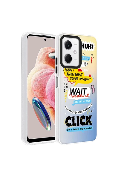 CEPCASE    Xiaomi Redmi Note 12 4G Uyumlu  Baskılı Kamera Çıkıntılı Tam Saran Kalıp Sert Sağlam Kapak ürün görseli