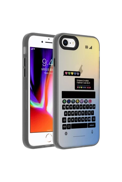 CEPCASE    Iphone 7 Kılıf Baskılı Kamera Çıkıntılı Tam Saran Kalıp Sert Sağlam Kapak - Resim 2