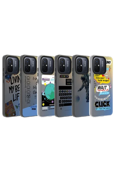 CEPCASE    Xiaomi Redmi 12C Uyumlu Kılıf Baskılı Kamera Çıkıntılı Tam Saran Kalıp Sert Sağlam Kapak - Resim 3