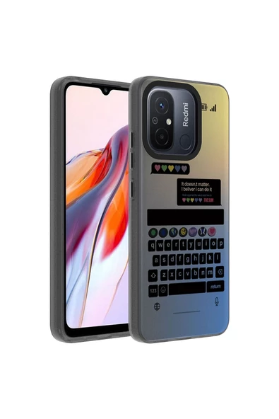 CEPCASE    Xiaomi Redmi 12C Uyumlu Kılıf Baskılı Kamera Çıkıntılı Tam Saran Kalıp Sert Sağlam Kapak - Resim 2