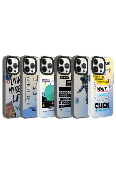 CEPCASE    Iphone 13 Pro Kılıf Baskılı Kamera Çıkıntılı Tam Saran Kalıp Sert Sağlam Kapak - Resim 3