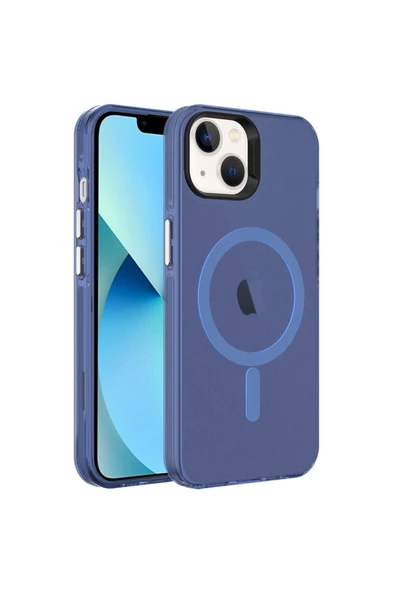 CEPCASE    Iphone 14 Kılıf Magsafe Şarj Özellikli Buzlu Matte Transparent Tam Kalıp - Resim 2