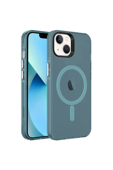 CEPCASE    Iphone 14 Kılıf Magsafe Şarj Özellikli Buzlu Matte Transparent Tam Kalıp ürün görseli