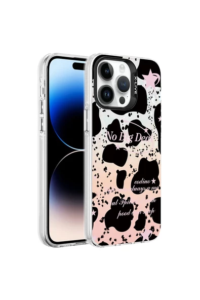 CEPCASE    Iphone 14 Pro Max Kılıf Mermer Desen Üzeri Baskı Kamera Çıkıntılı Marble Kapak - Resim 2