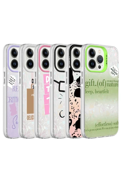 CEPCASE    Iphone 13 Pro Max Kılıf Mermer Desen Üzeri Baskı Kamera Çıkıntılı Marble Kapak - Resim 3