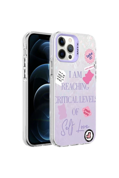 CEPCASE    Iphone 12 Pro Kılıf Mermer Desen Üzeri Baskı Kamera Çıkıntılı Marble Kapak ürün görseli