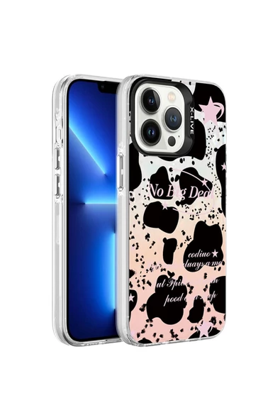CEPCASE    Iphone 13 Pro Kılıf Mermer Desen Üzeri Baskı Kamera Çıkıntılı Marble Kapak
