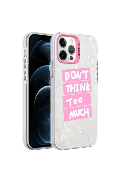 CEPCASE    Iphone 12 Pro Kılıf Mermer Desen Üzeri Baskı Kamera Çıkıntılı Marble Kapak - Resim 2